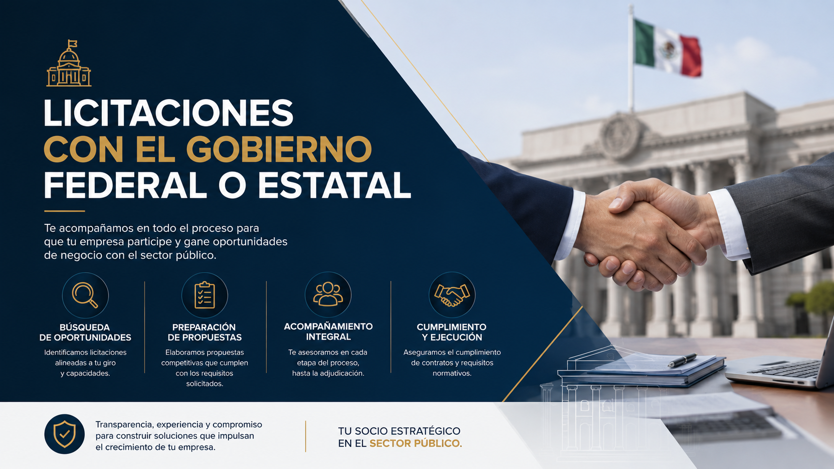 Licitaciones con el gobierno federal o Estatal