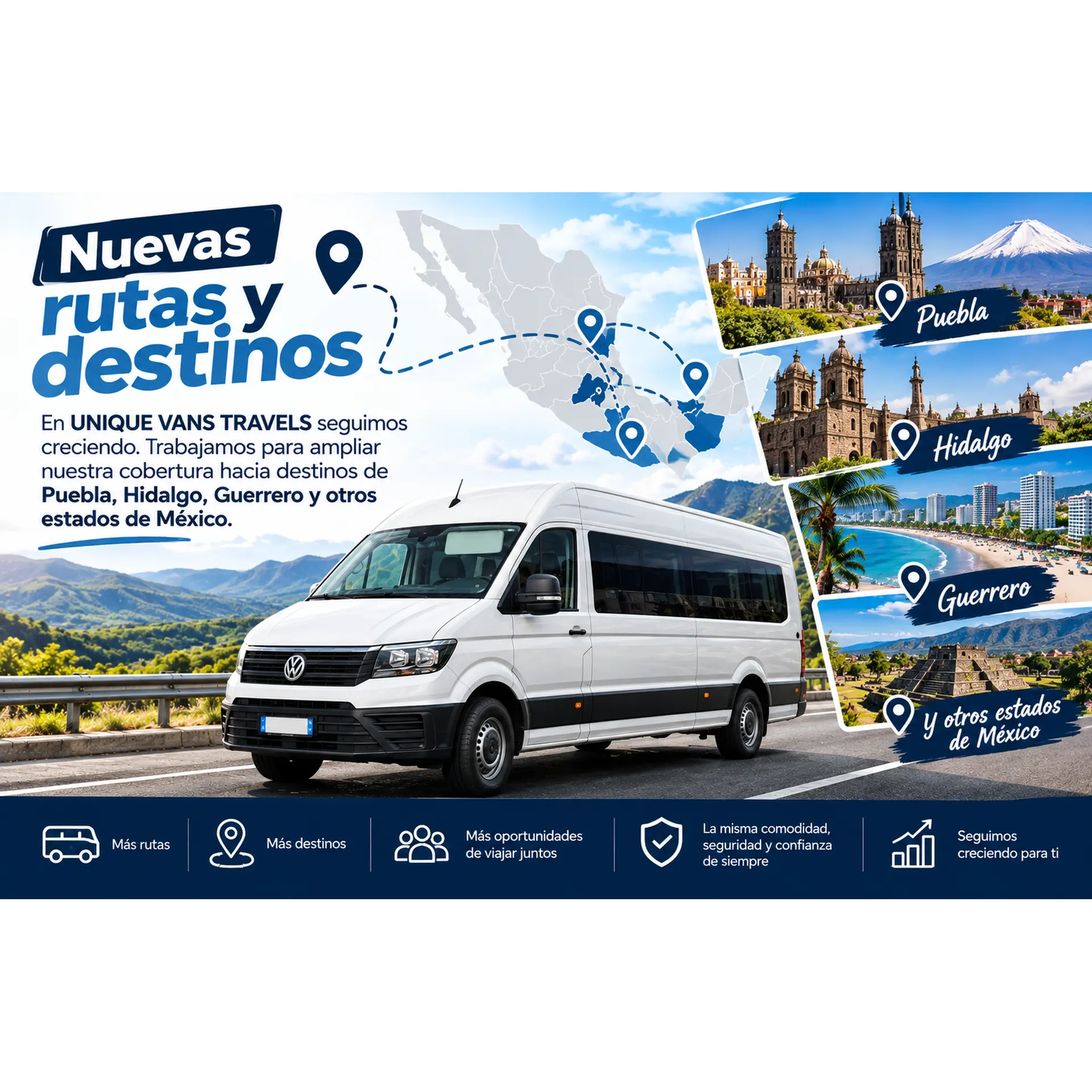Nuevas rutas y destinos