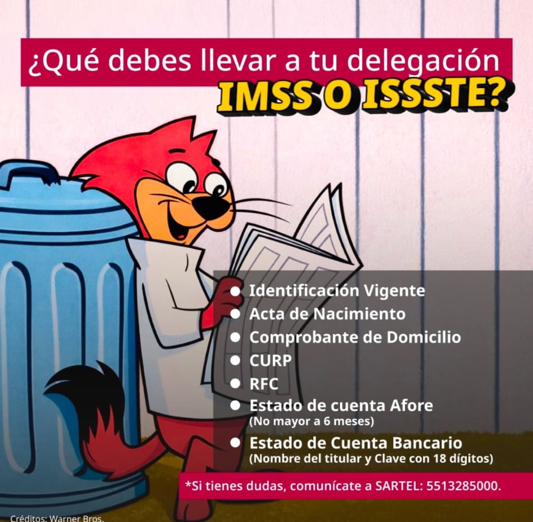 ¿Qué documentos debes llevar al IMSS o ISSSTE?