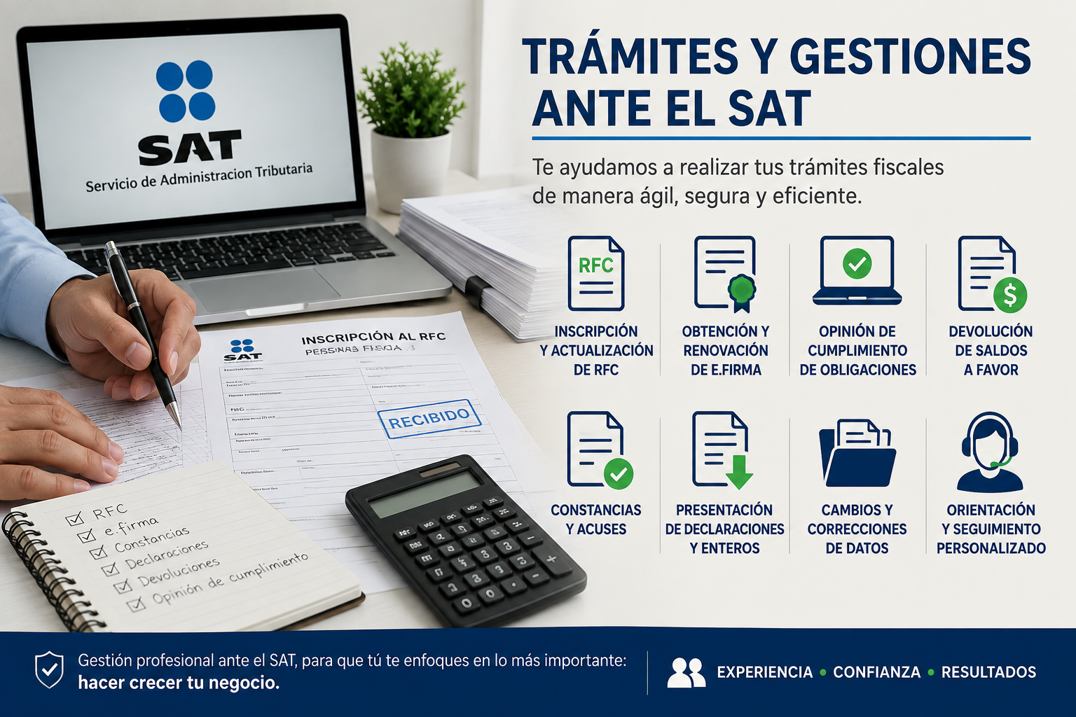 Trámites y gestiones ante el SAT