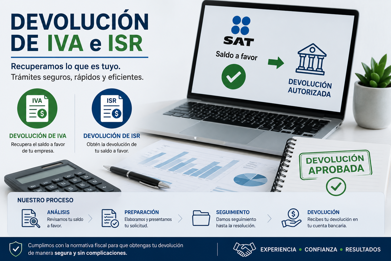 Devolución de IVA e ISR